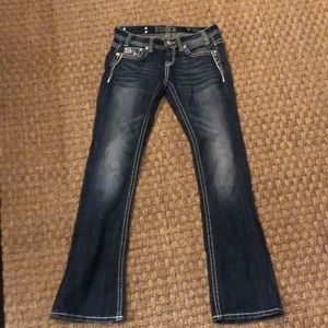 Rock & Roll Cowgirl denim jeans, rival low rise 26 x 34